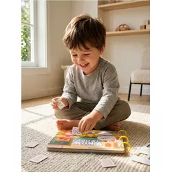 Sinsay - Edukativna igračka - Knjiga sa višekratnim nalepnicama - šareno
