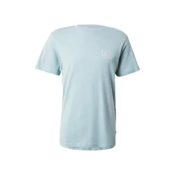 BILLABONG Majica CRAYON WAVE nebeško modra / svetlo modra / oranžna