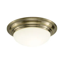 Där Lighting BAR5075 - Plafonsko svetlo za kupatilo BARCLAY 1xE27/60W/230V, prečnik 38 cm, mesing