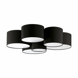 EGLO plafonjera PASTORE 2 6xE27 O99 cm crna bela 99509
