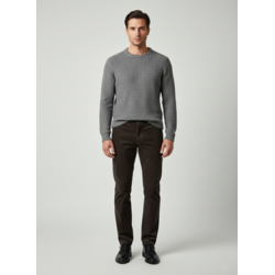 Elit Muške elegantne pantalone od somota,Braon