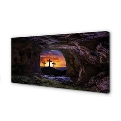 tulup.si Slika na platnu Križi sunset 140x70 cm