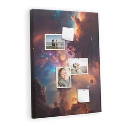 tulup.si Plošča iz plute Galaxy kosmos 70x100 cm Kovinski zatiči