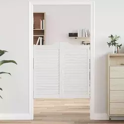 Vrata na rasklapanje Bijela 100 x 50 cm Masivna borovina
