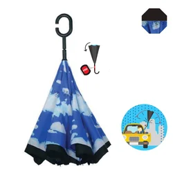 Kišobran ženski Blue Drop Nebo dvostrani dugi automatik Moia