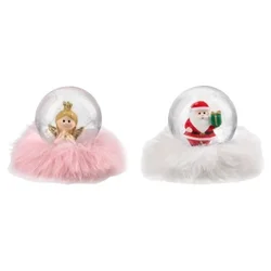 Festa snowy plush novogodišnja kugla 4.5cm miks ( 710004 )