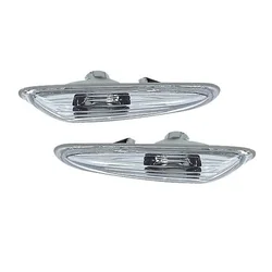 OEM Kristalni bočni migavci BMW E46 (01-05), Hrom