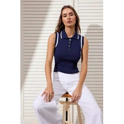 Trendyol Milla Ženska bluza TWOSS24BZ00244, Tamnoplave