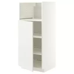 METOD Visoki element za ugradne uređaje, bela/Veddinge bela, 60x60x140 cm