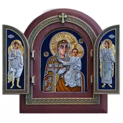 Triptih Presveta Bogorodica Mozdokska, 220x255x32 mm