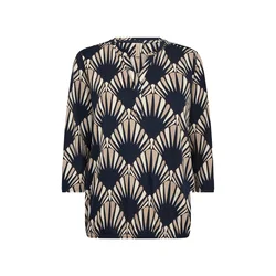 Soyaconcept Bluza FELICITY mornarska/svetlo rjava