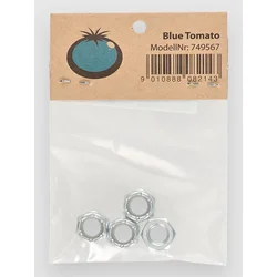 Blue Tomato Axle Nuts silver