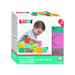 LUDI senzorične kocke različnih tekstur 9 v 1