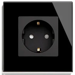 shumee Tuya Smart ZigBee vtičnica + RTX stekleni okvir črne barve