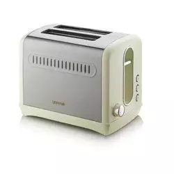 Gorenje T1100CLI Toster, 2 kriške, 1100 W, Retro, Šampanjac