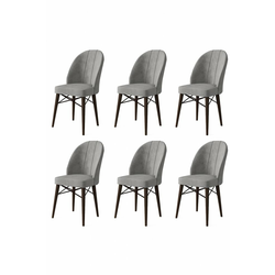 HANAH HOME Set 6 stolica Ritim Grey Brown