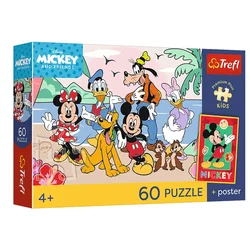 Trefl - Puzzle Disney: Srečna misija + plakat - 40 - 99 kosov