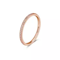 Rosato Minimalističen bronast prstan s cirkoni Allegra RZA030 (Obseg 54 mm)