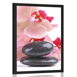 Plakat SPA kamni in orhideja - 60x90 no frame
