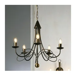ONLI - Luster na lancu MILVIA 5xE14/6W/230V u bronzanoj boji