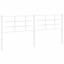 Vidaxl Kovinsko nadomestno vzglavje belo 193 cm