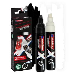 SET X MARKER 2-10 MM CRNO-BIJELI PK2 EDDING 6900