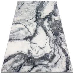 Decormat PVC preproga Črno -beli marmor 60x90 cm