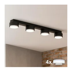 Brilagi - LED RGB prigušiva ugradna spot svetiljka MONO 4xGX53/14W/230V Wi-Fi Tuya crna
