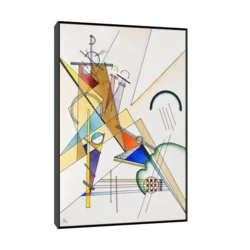 Canvas Slika na platnu Gewebe, Wassily Kandinsky, Sa ramom, 100 x 150 cm, Crni