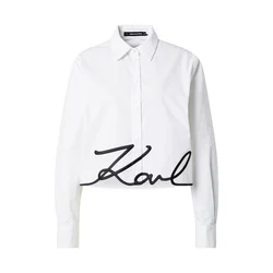 Karl Lagerfeld Bluza črna/bela