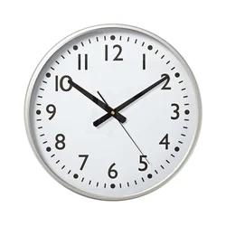 Nedis CLWA016PC38AL - Zidni sat prečnika 38 cm, 1x AA, beli