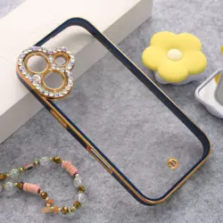 Maska Luxury Crystal Clear za iPhone 17 plava