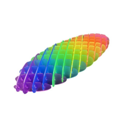 shumee Rainbow Fidget Toy Transparent Anti-stres Colorful Fleksibilna 12 cm
