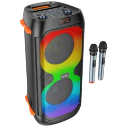 HOCO Bežični zvučnik sa 2 mikrofona BS53 Manhattan, Bluetooth, 2200mAh, crni