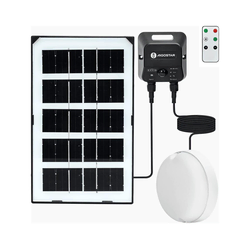 Aigostar - LED solarno plafonsko svetlo sa senzorom LED/3,7V 3000 mAh IP65 + daljinski upravljač