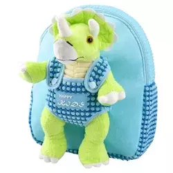 Sazio Neo Predškolski ranac Triceratops Lush, Plavi