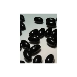 Drvena perla tuba 12*18 mm crna