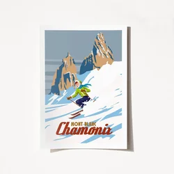 Wallity Poster Mont Blanc Chamoni-1951, 21x29,7 cm