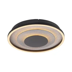 JUST LIGHT. 14409-21 - LED stropno svetilo GLITTY LED/22W/230V prečnik 40 cm crna