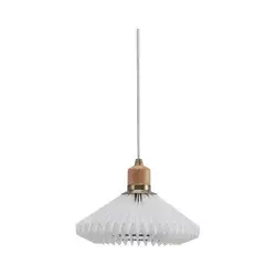 Halo Design 744053 - Luster na sajli PARIS 1xG9/28W/230V prečnika 24 cm bela/mesing/hrast