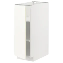METOD Podni element s policama, bela/Vallstena bela, 30x60 cm