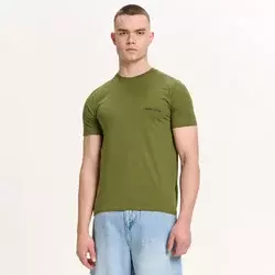 Cropp - Majica s natpisom - green