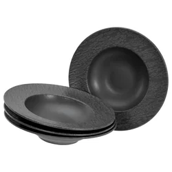 Creatable Set Krožnikov Za testenine Schiefer Black, 4-Delni