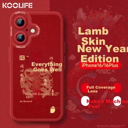 Koolife Maska za mobilni telefoniPhone 16 Plus, Crvena