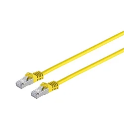 CAT7 S/FTP omrežni kabel 0,5m rumen