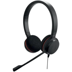 JABRA EVOLVE 20 MS Stereo USB Headband, Noise cancelling, USB connector, with mute-button and volume control on the cord, with foam ear cushion, Micro