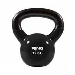 Ring 12kg metal+vinyl RX DB2174-12 black Kettlebell