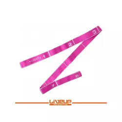LiveUp LS3660 Elastična traka za vežbanje guma, ekspander 900x25mm, L mali otpor, pink
