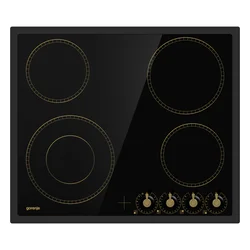 GORENJE Ugradna ploča Classico EC642CLB, Staklokeramička, 4 zone kuvanja, Crna