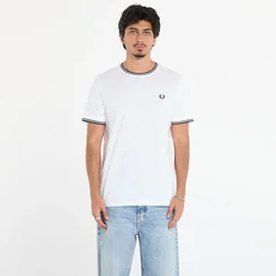 Majice FRED PERRY Twin Tipped T-Shirt White XL